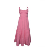 House of CB French Pink Sleeveless Midi Sundress M