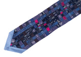 Hermes Bolduc Blue Jean Rose Vif Gris Silk Twilly