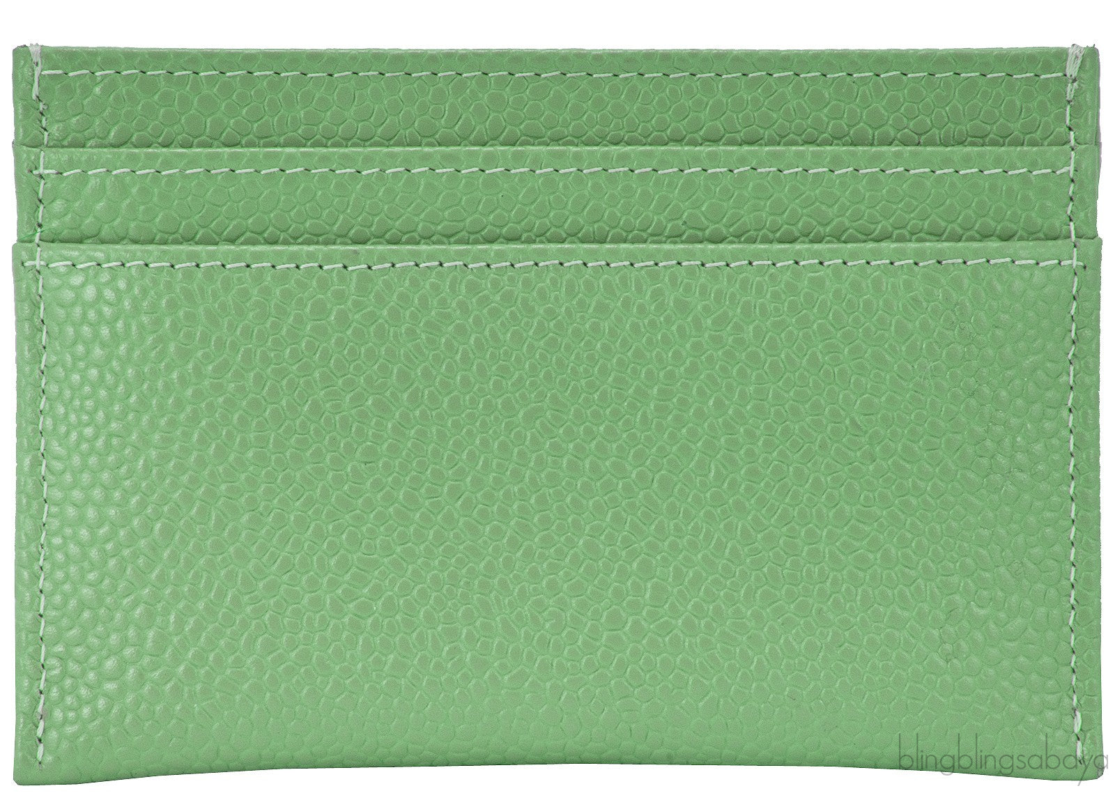 Mint Green Caviar Card Holder