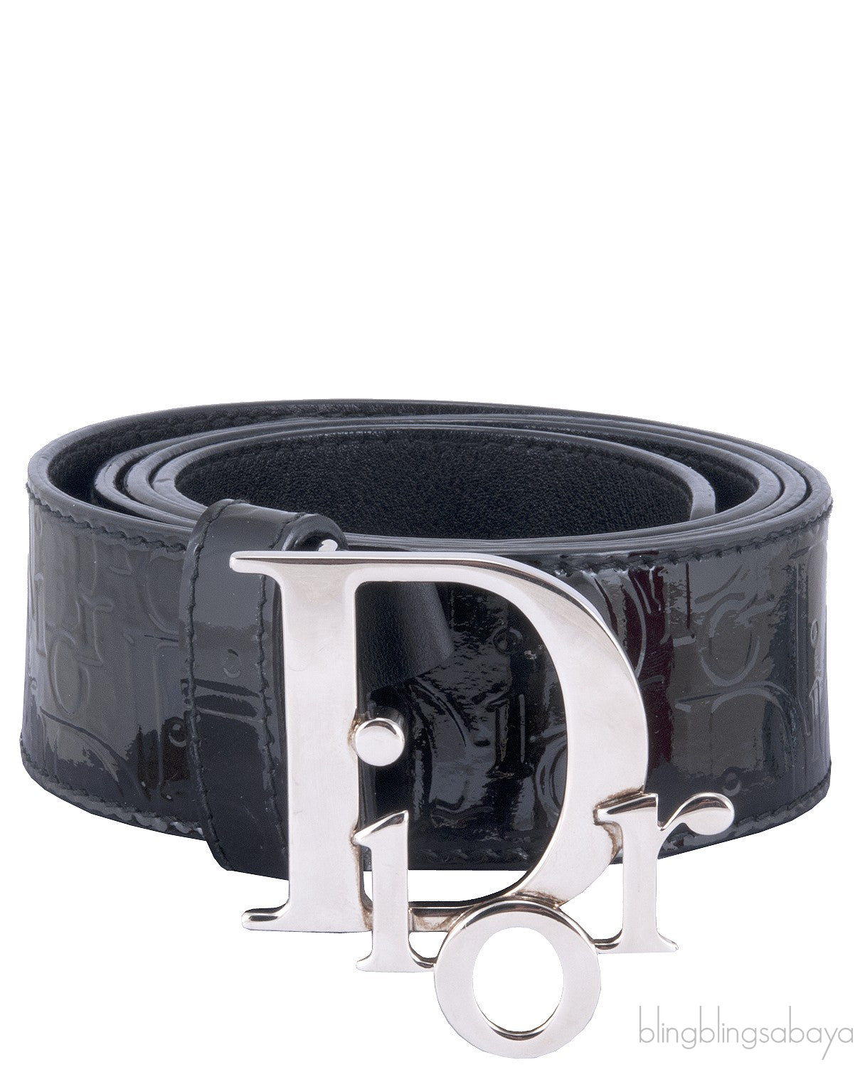 Black Patent Dior Belt