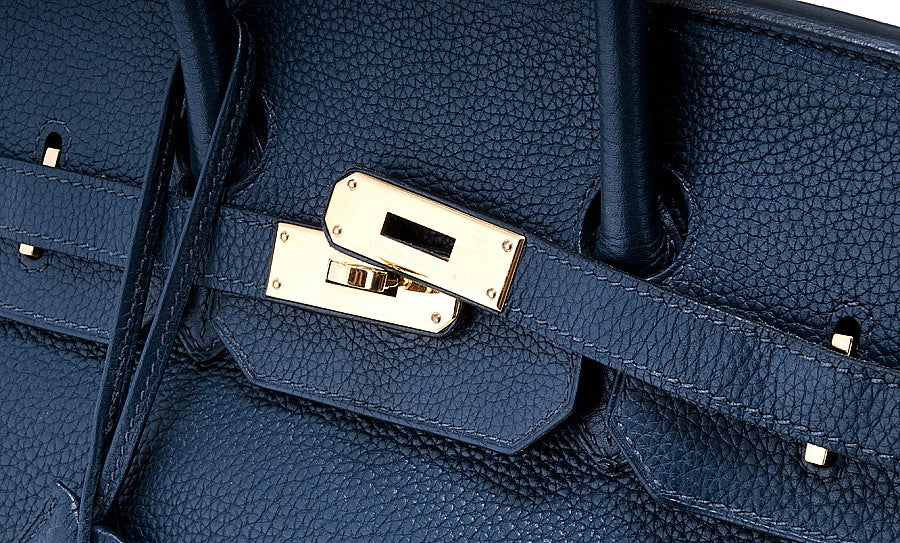 Birkin 35 Navy Blue Taurillon Clem.