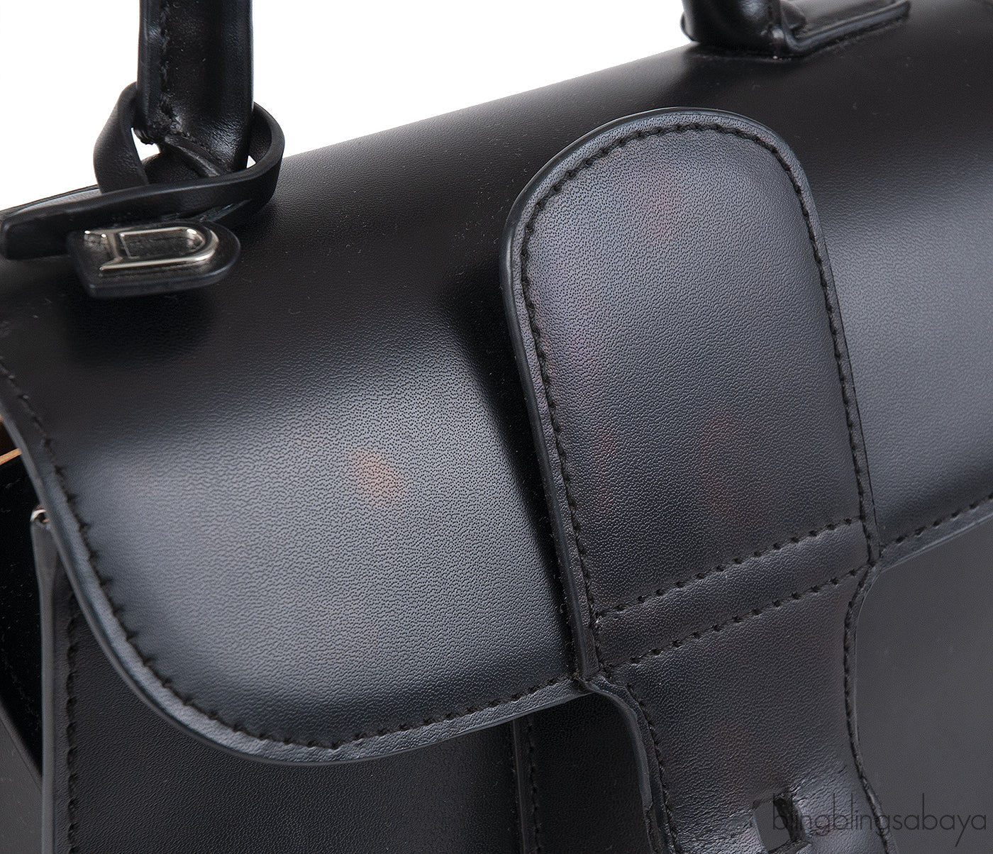 Delvaux Black Brilliant Mini Leather Tote