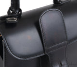 Delvaux Black Brilliant Mini Leather Tote