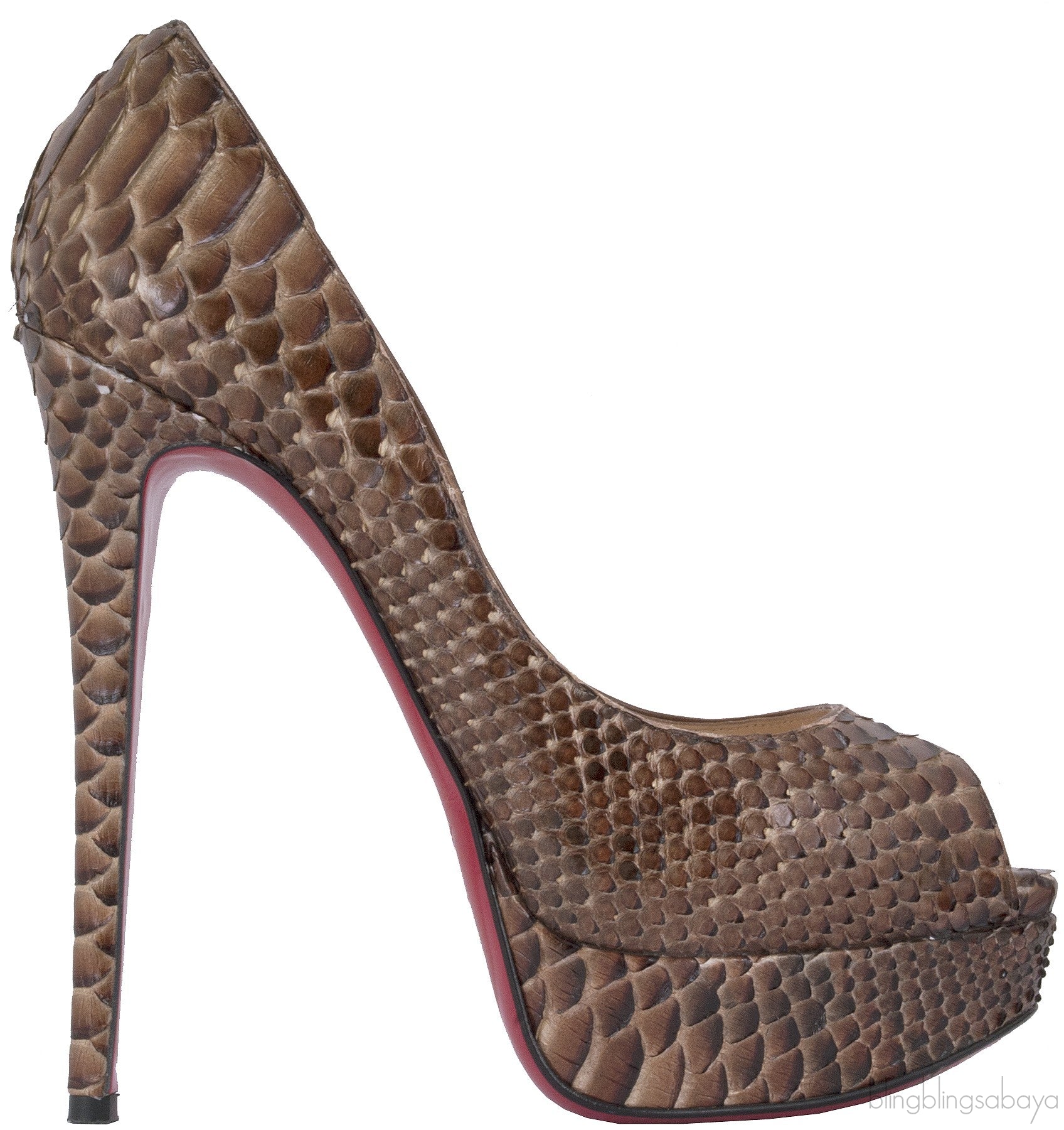 Lady Peep 150 Python Armure Pump
