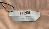 Fendi Silk Crepe de Chine Nude Midi Dress