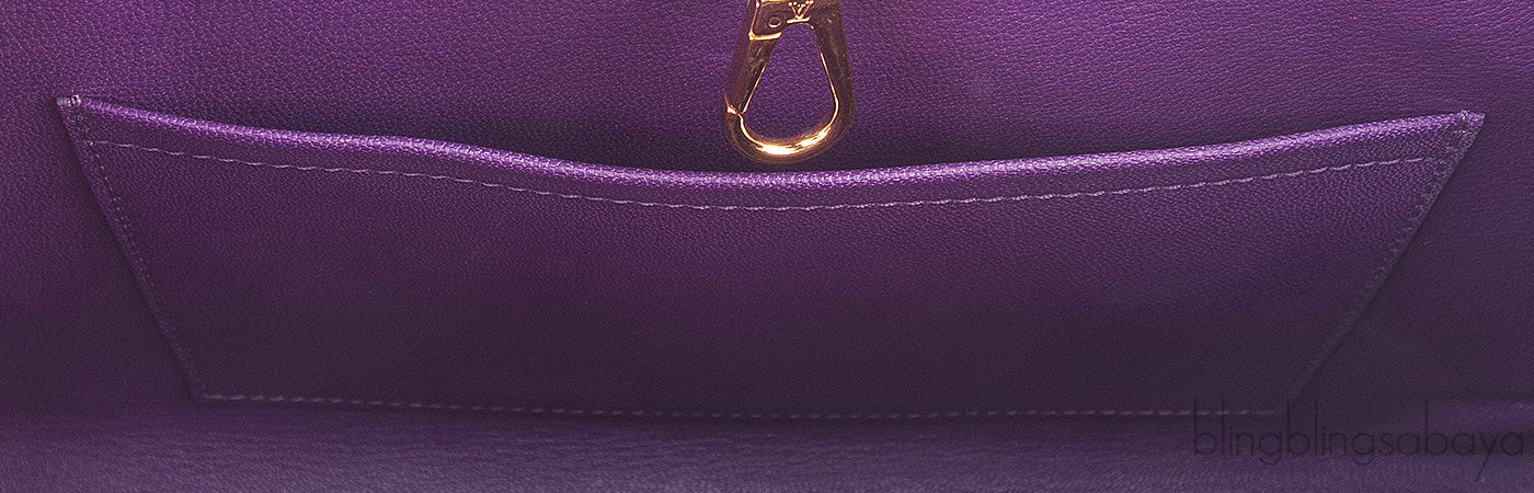 Purple Capucines Crocodile MM*