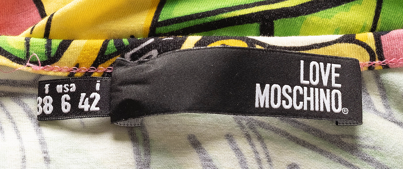 Love Moschino Banana Print Maxi Dress S