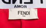 Fendi Red Polyamide Mini Shorts