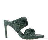 Bottega Veneta Curve Optic Emerald Green Sandals
