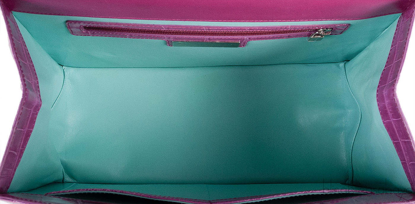 Tiffany & Co. Purple Cornelia Crocodile Shoulder Bag