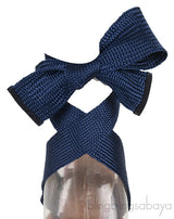 Printed Canvas Blue Tassel Wrap Around Heels