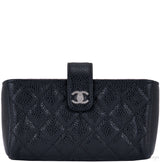 Black Quilted Phone Holder