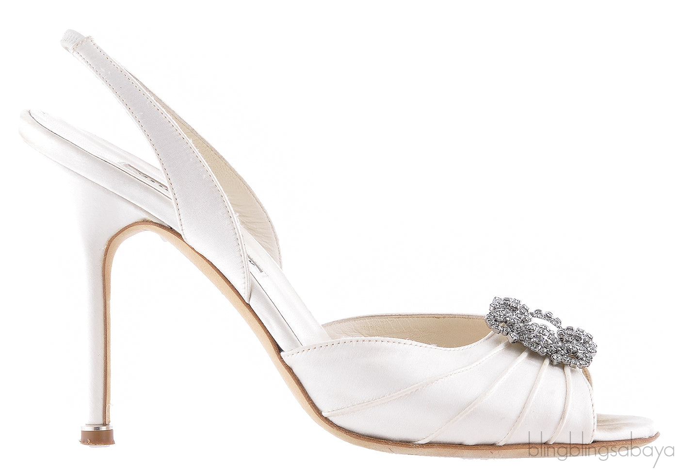 Cassia Ivory Peep Slingback Pump