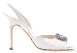Cassia Ivory Peep Slingback Pump