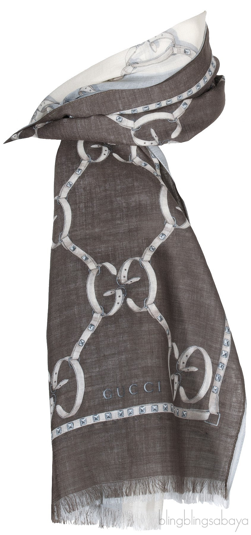 GG Print Tri-color Scarf