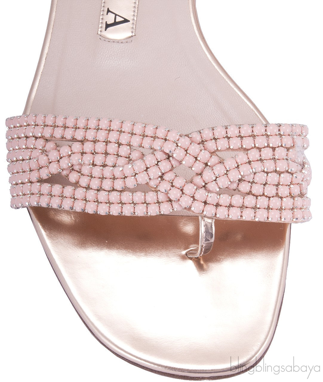 Peach & Rose Gold Slip-on Flat