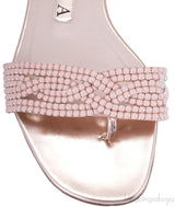 Peach & Rose Gold Slip-on Flat
