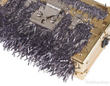Petite Malle Gold Epi Metallic Fur Bag