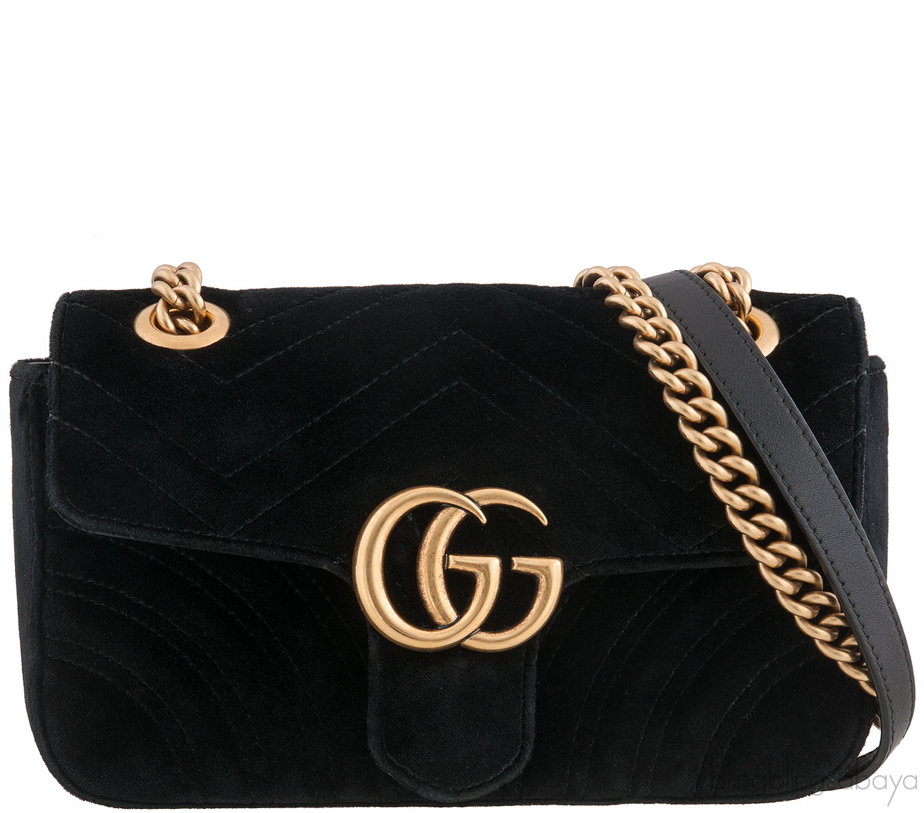 Black Marmont Velvet Mini Bag