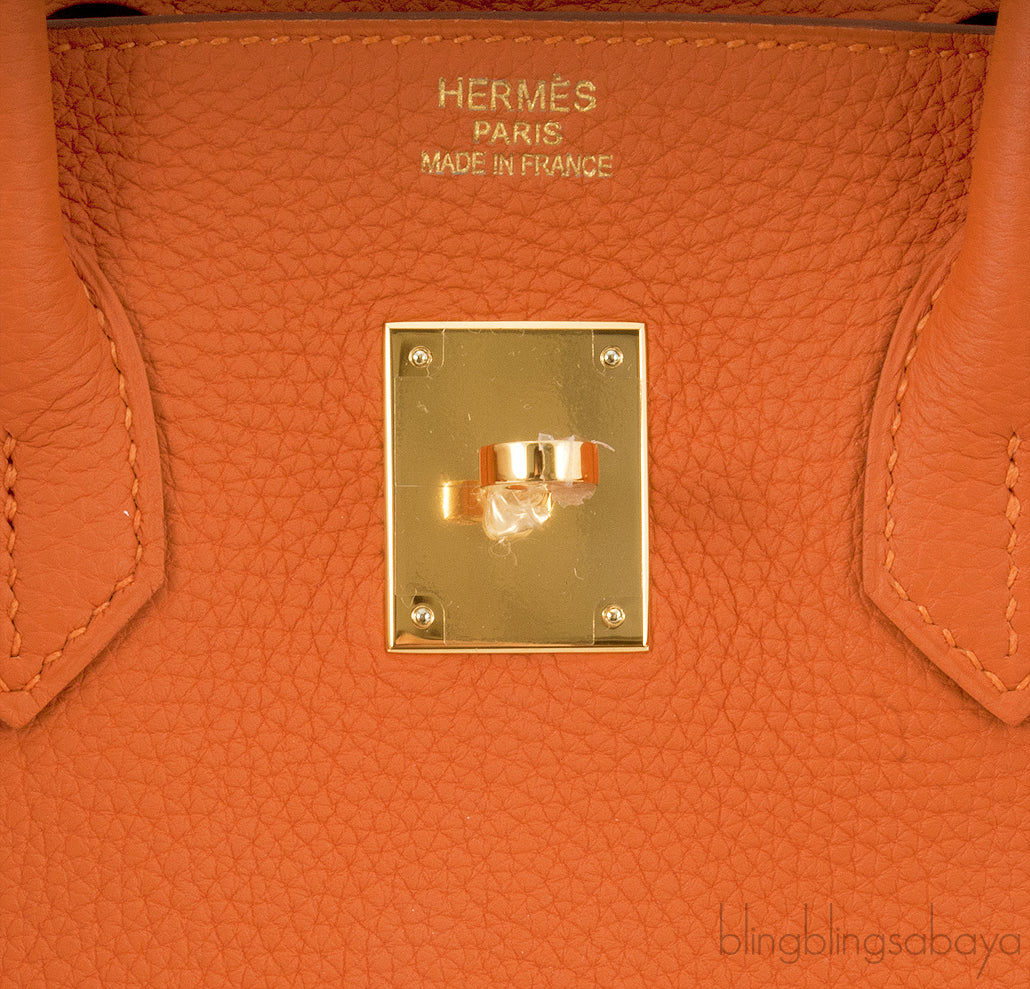 Birkin 35 Orange Togo GHW