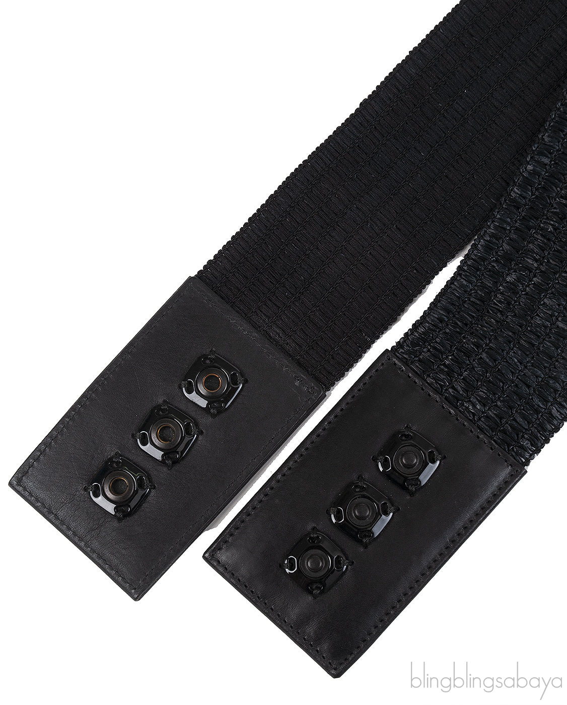 Dolce & Gabbana Black Elastic Waist Belt
