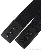 Dolce & Gabbana Black Elastic Waist Belt