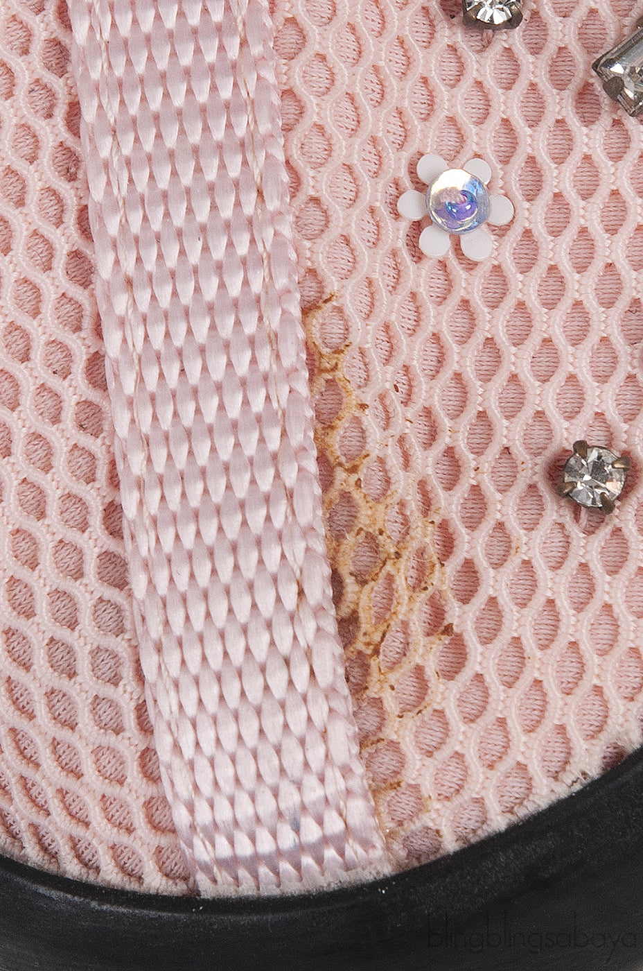 Pink Embellished Fusion Sneakers
