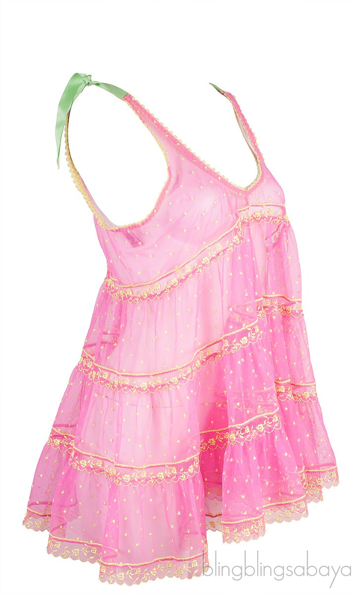 Neon Pink & Green Camisole