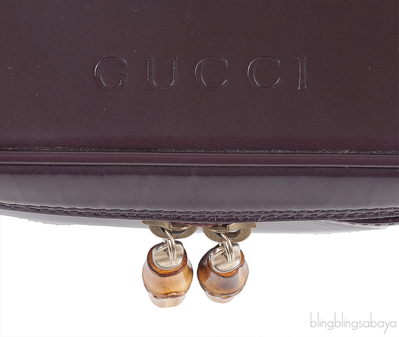 Plum Vanity Leather Bag