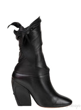 Black Dior Wrap Around Leather Boots