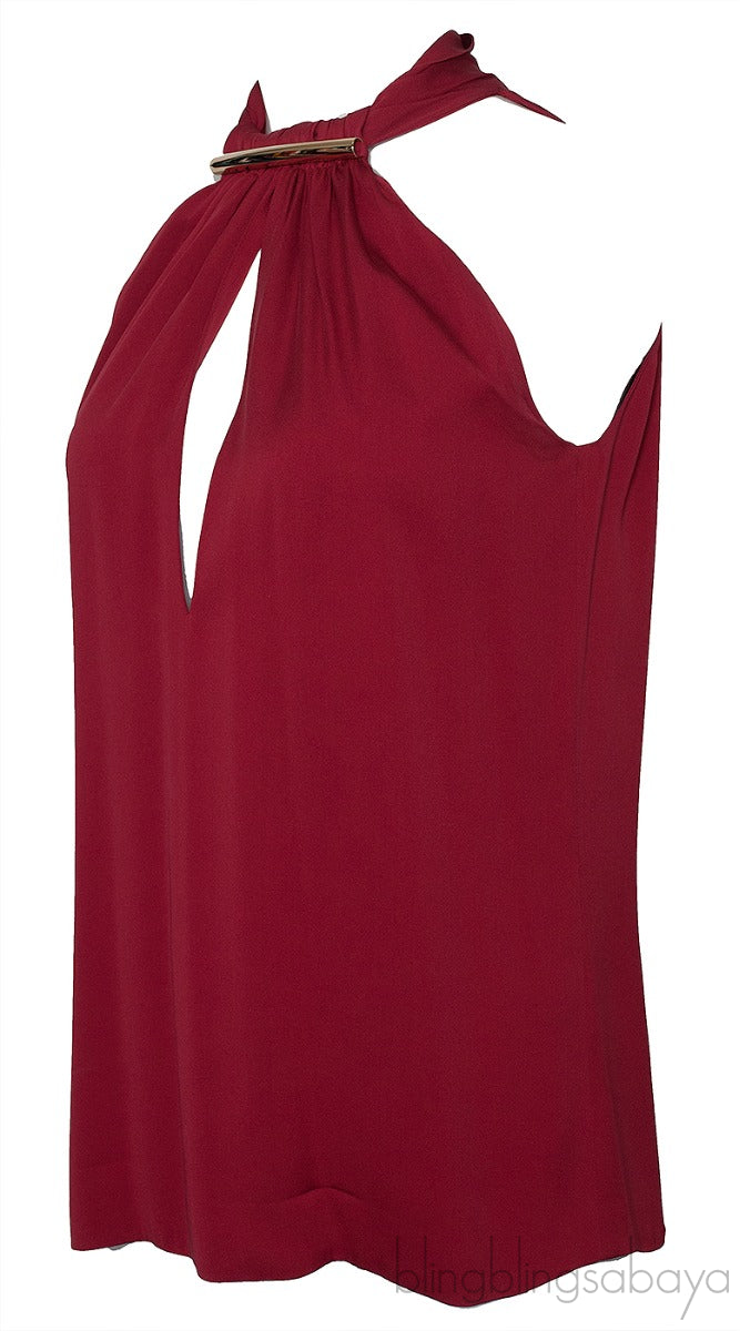 Sleeveless Halter Neck Top