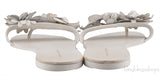 Lilico Appliquéd White Leather Sandals