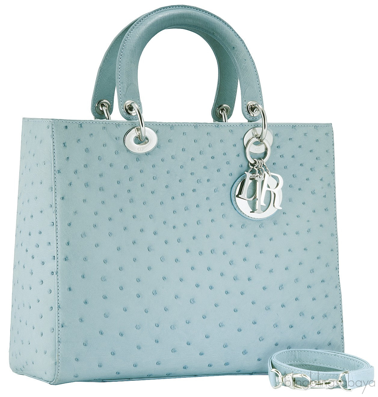 Lady Dior Ocean Blue Ostrich L.Ed