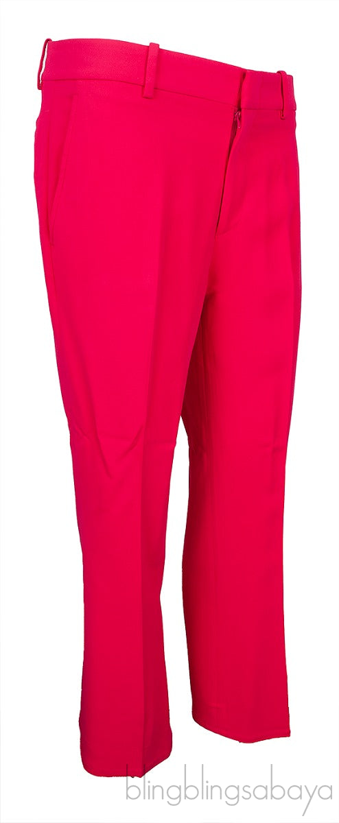 Fuchsia Viscose Bootcut Trouser