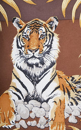 Tiger Print Silk City Bag
