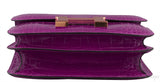 Constance III Mini Rose Pourpre Crocodile