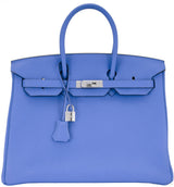 Birkin 35 Blue Paradise Taurillon Clem.