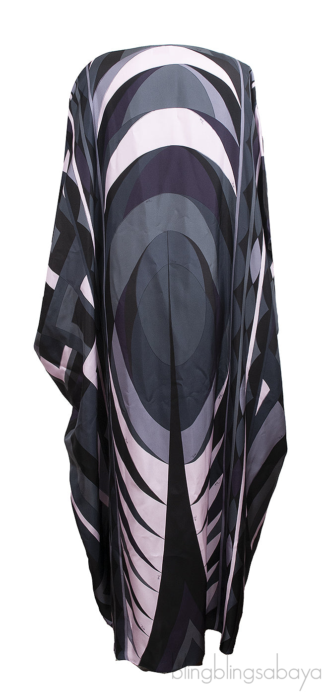 Pucci Multicolor Volute Print Long Kaftan