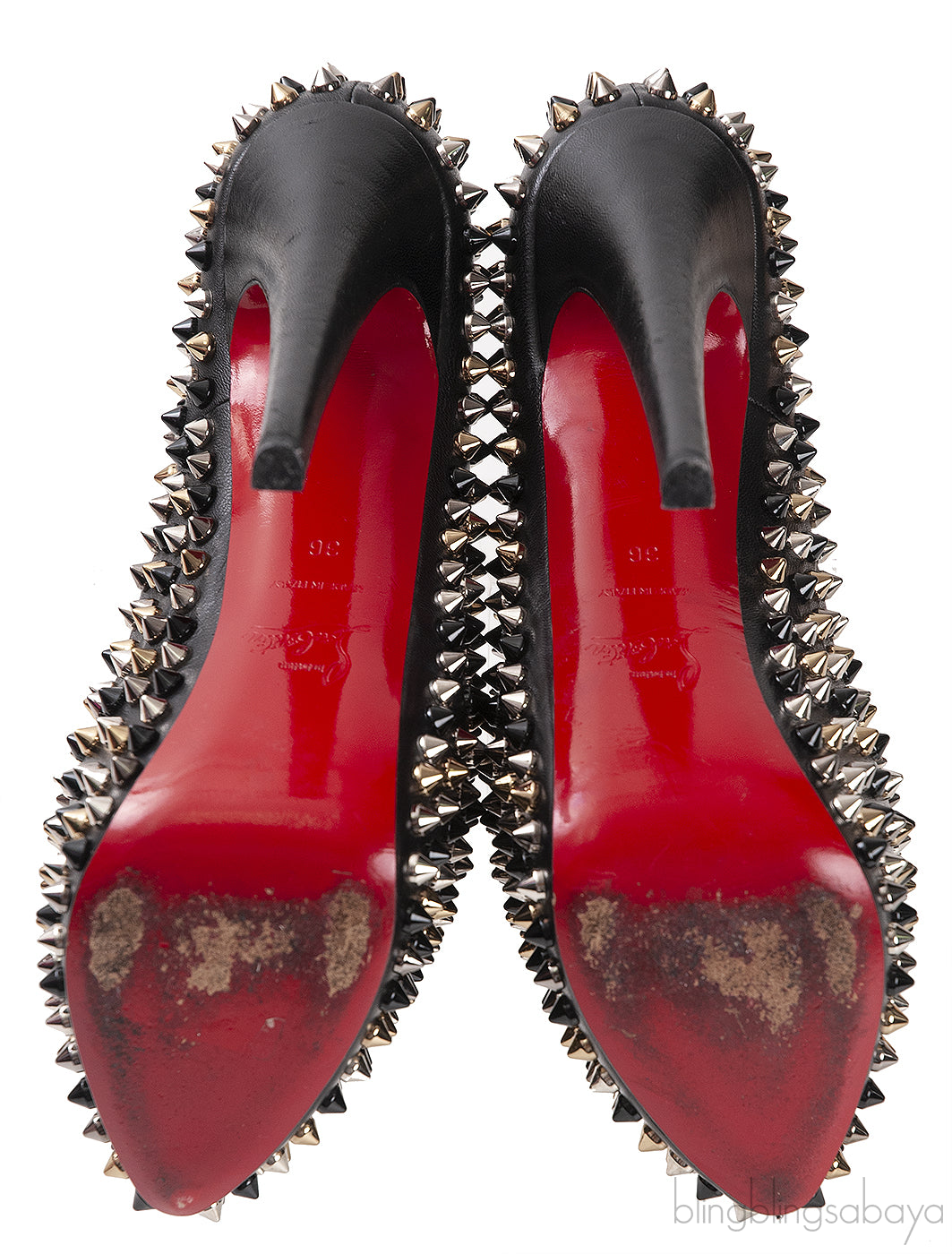 Black Spike Platform Heels