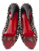 Black Spike Platform Heels
