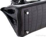 Birkin 25 Black Crocodile PHW