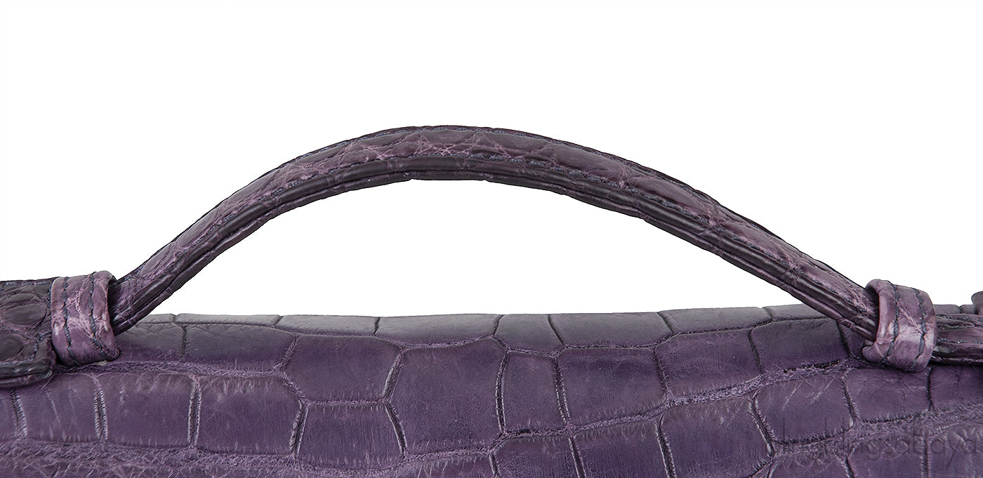 L19 Alligator Purple Pouch