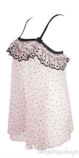 Light Pink Mesh See-through Camisole