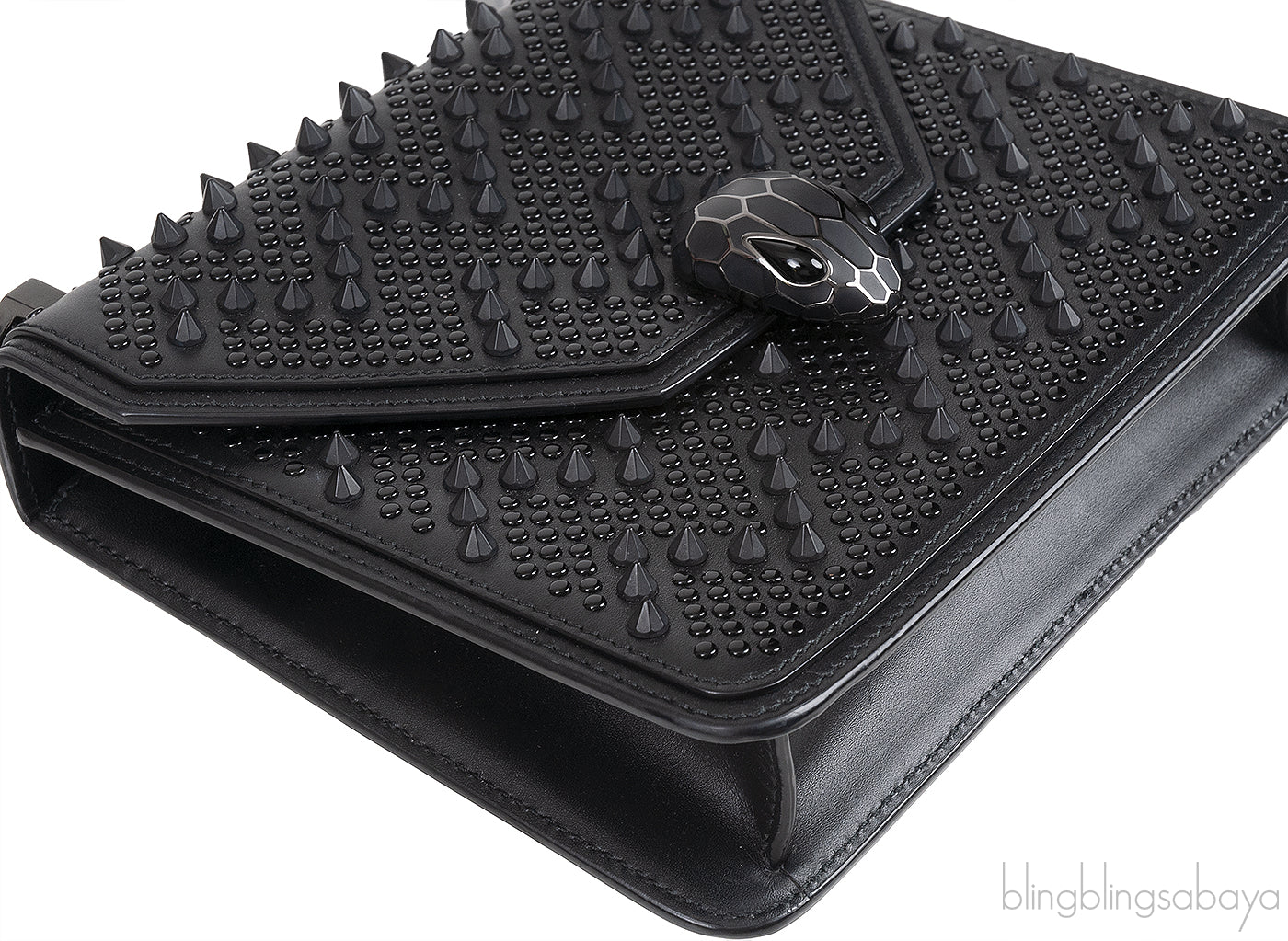 X Nicholas Kirkwood Black Serpenti Forever Crossbody Bag