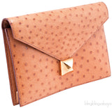 Vintage Medor Gold Ostrich Clutch