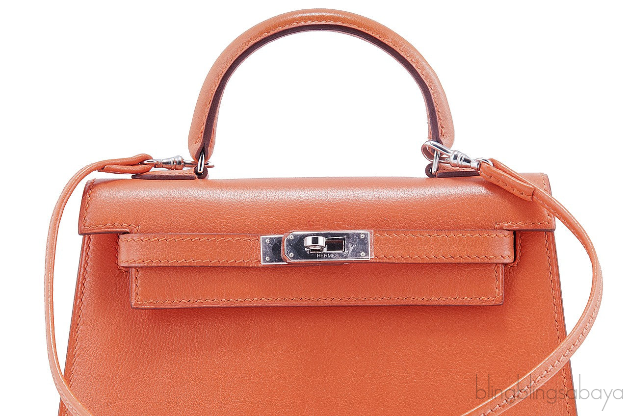 Mini Kelly Sellier Orange Swift