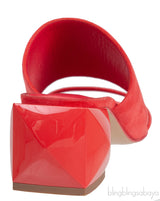 Hermes Suede Red Coral Sandals