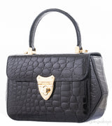 Edge Hexagon Crocodile Bag