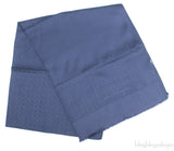 Dark Blue Logo Printed Scarf