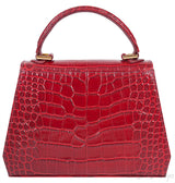 Leia Red Croc Print Mini Bag